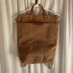 Waxed Canvas Convertible Bag